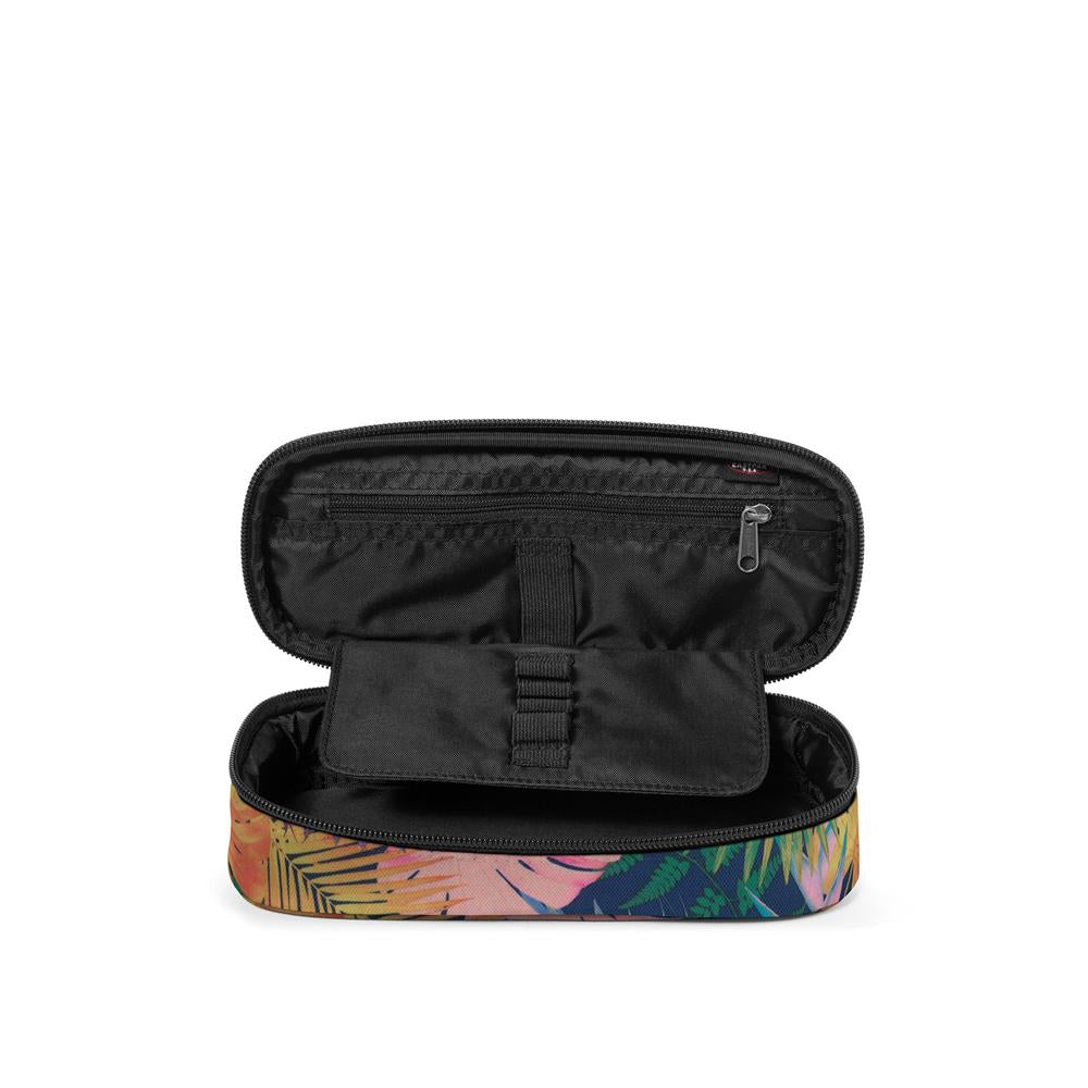 Eastpak OVAL SINGLE, Federmäppchen, Brize RetroNavy (bunt), mittelgroße Federmappe, Federtasche