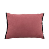 Bloomingville Lester Kissen 50x35 cm bunt - Baumwollkissen mit Tiger Motiv & Fransen für Sofa Deko