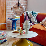 Bloomingville Hiba Tasse 2er Set bunt - Steingut Tassen mit Blumenmotiv für Küche & Kaffee