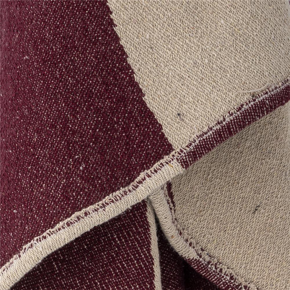 Bloomingville Cimmi Decke bunt aus recycelter Baumwolle Jacquard Wohndecke mit Quasten
