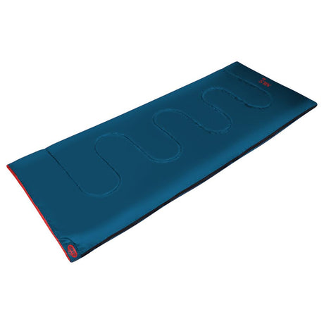 NILS CAMP Schlafsack Blau-Rot - leichter Sommerschlafsack für Camping, Trekking & Outdoor