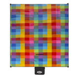 NILS CAMP Picknickdecke Bunt karriert 250x200 cm - große Outdoor Decke für Strand, Garten & Camping