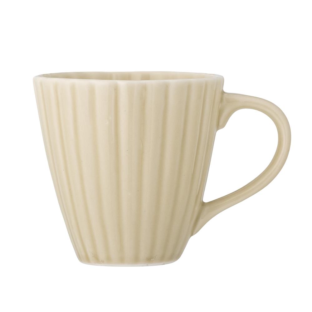 Bloomingville Latina Becher, Natur, Steingut, 220 ml, Tasse, dänisches Design