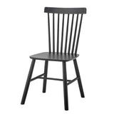 Bloomingville Mill Esszimmerstuhl schwarz L50 cm aus Holz – Stuhl für Esszimmer & Arbeitszimmer