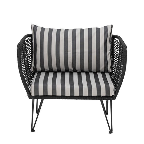 Bloomingville Mundo Kissenbezug (Keine Füllung), Schwarz, Polyester, L66xH9xW58/L75xH45xW9 cm, Set of 2