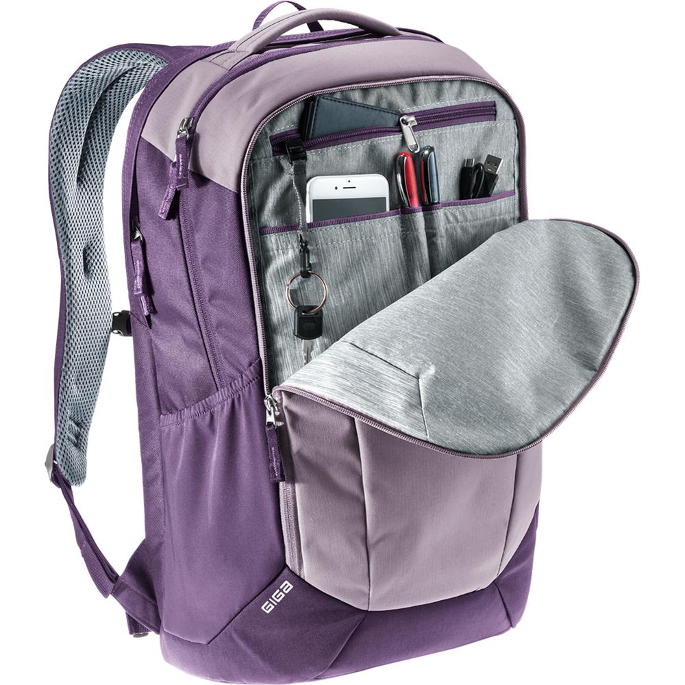 deuter Giga, Lifestyle-Rucksack, lavender-purple (lila), 28L, mit Flaschenhalter und Laptopfach