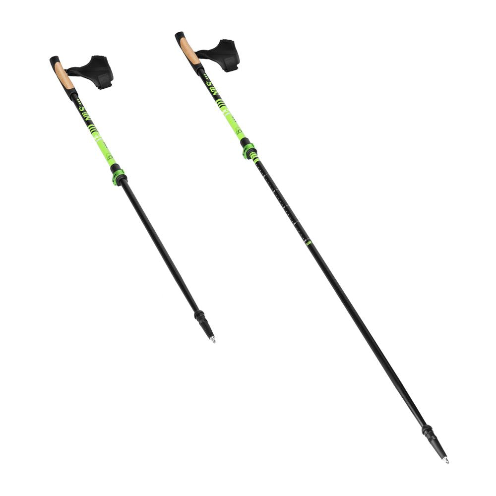NILS Nordic Walking Stöcke NW8611 Aluminium 6061 Korkgriff Grün