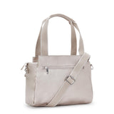 Kipling ELYSIA, mittelgroße Schultertasche, Metallic Glow (beige), Umhängetasche mit vielen Fächern