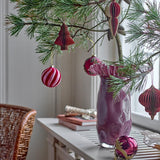 Bloomingville Suman Weihnachtskugeln Rot Glas 2er Set Christbaumschmuck