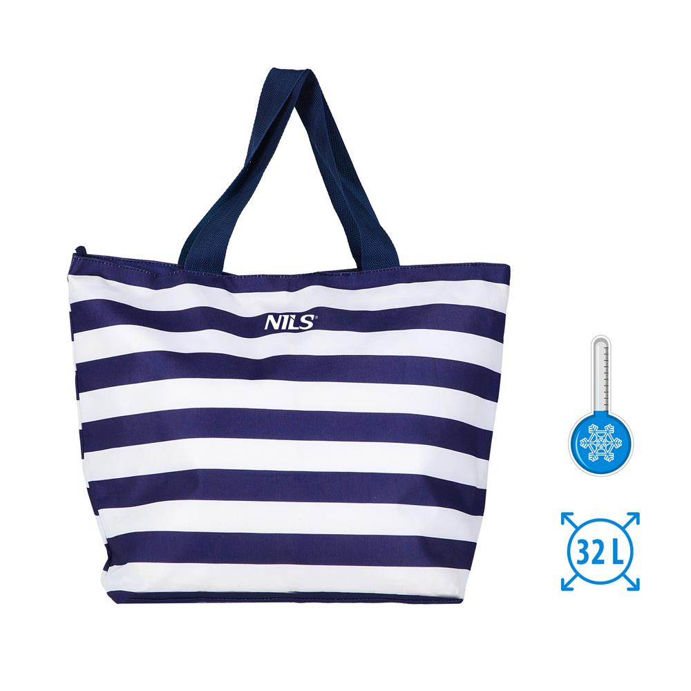 NILS Kühltasche 23L in Blau - Thermotasche für Picknick, Strand & Camping