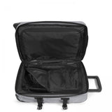 Eastpak TRANVERZ S, Kleiner Reisetrolley, Sunday Grey (grau), 42L, Rollkoffer mit 2 Rädern und TSA-Schloss