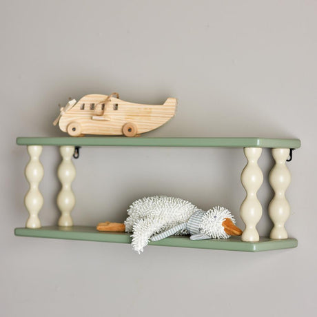 Bloomingville MINI Bibiola Regal bunt - Wandregal Kinderzimmer Holz zweifarbig Deko Bücher Regal