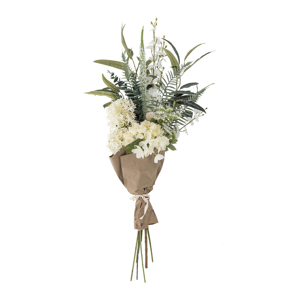 Bloomingville Symphonie Blumenstrauß Weiß Kunstblumen 103cm naturgetreu