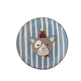 Bloomingville MINI Party Geschirr Set 3-teilig bunt - Kinder Geschirr mit Katzenmotiv für Tisch & Küche