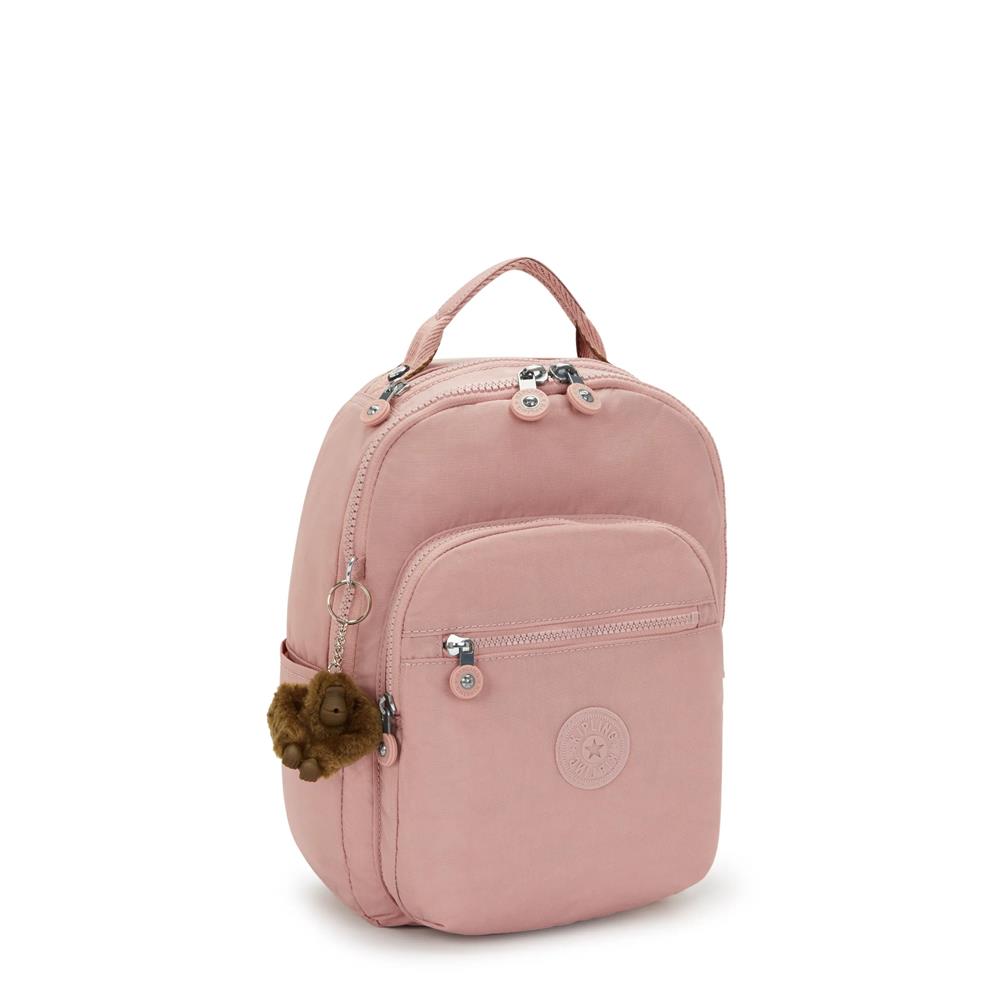 Kipling SEOUL S, kleiner Rucksack, Memory Pink (pink), Rucksack mit Tabletfach 11 Zoll
