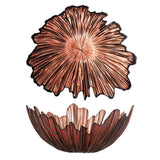 Bloomingville Aila Dekoschale Glas rot Blütenform 31 cm