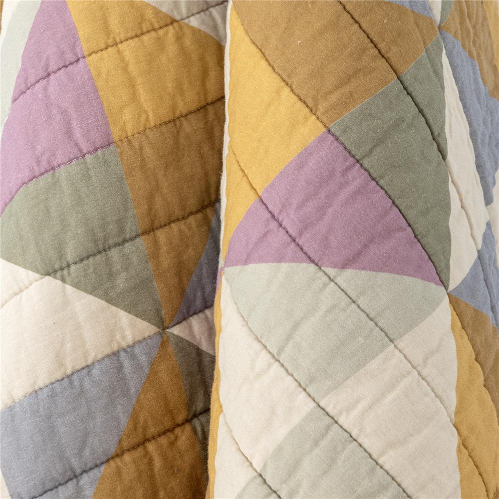 Bloomingville Crewe Quilt Steppdecke Baumwolle bunt Decke Sofa Wohnzimmer Patchwork
