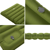 NILS CAMP Campingmatte mit Pumpe 190 cm grün Isomatte aufblasbar Outdoor