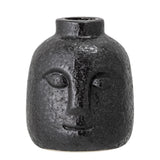 Bloomingville Eliot Kerzenständer Steingut Schwarz 8,5 x 9 x 7,5 cm Kerzenhalter