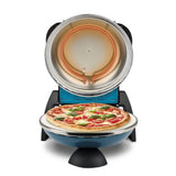G3Ferrari elektrischer Pizzaofen Delizia 1200 W für Pizza Ø 31cm blau Pizzamaker mit feuerfestem Naturstein