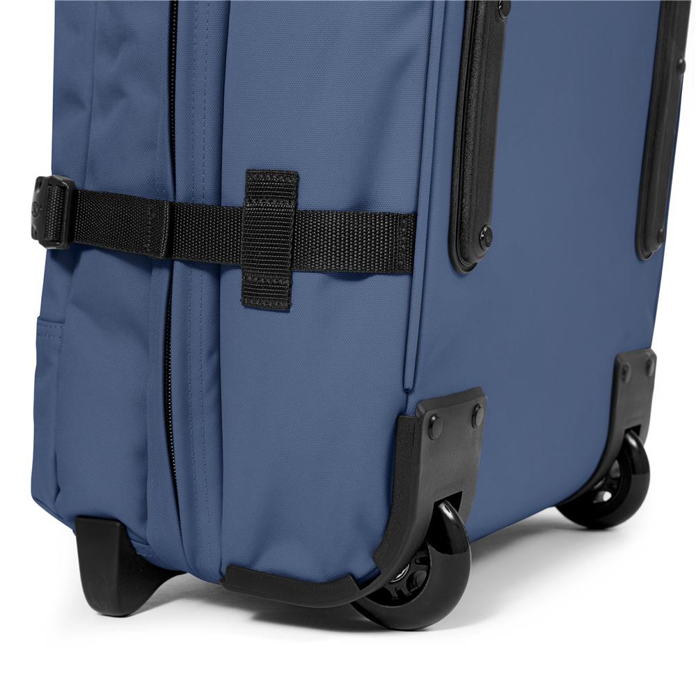 Eastpak TRANVERZ S, Kleiner Reisetrolley, Powder Pilot (blau), 42L, Rollkoffer mit 2 Rädern und TSA-Schloss