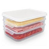 LocknLock Frischhaltedosen für Aufschnitt 1,2 L 3er Set - Aufschnittbox stapelbar BPA-frei