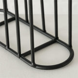BOLTZE Serviettenhalter Ronia Schwarz Eisen Serviettenständer Serviettenspender Modernes Design