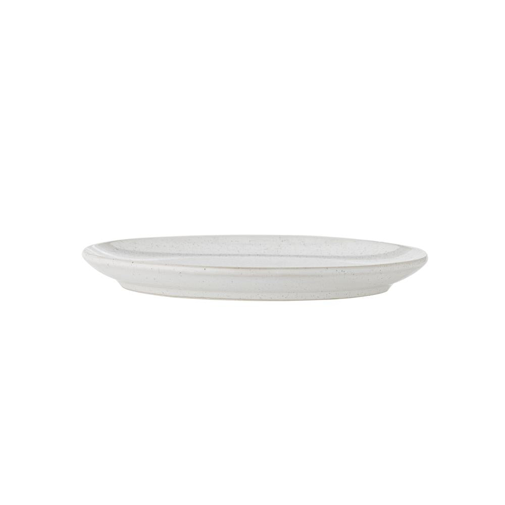 Bloomingville Addison Teller Weiß Steingut 20 cm skandinavisch