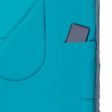 NILS CAMP Schlafsack Größe M Grau-Türkis - Mumienschlafsack für Outdoor, Trekking & Camping