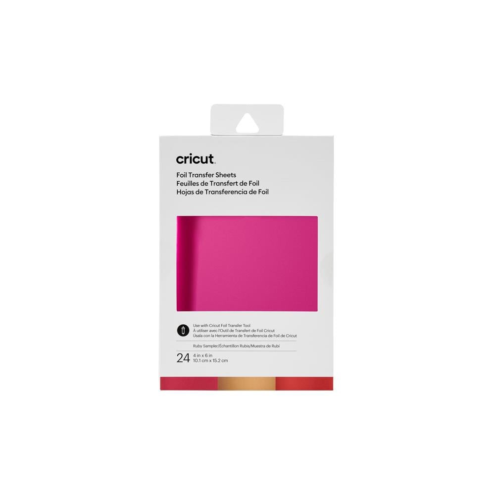 Cricut Transferfolien Rubin 24 Stück in Rot, Rotgold, Rosa