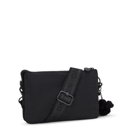 Kipling RIRI ZIP, Kleine Umhängetasche, Glorious Gold (schwarz), Schultertasche, Crossbody
