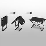 NILS CAMP Campingtisch klappbar schwarz kompakt für Camping Outdoor Garten