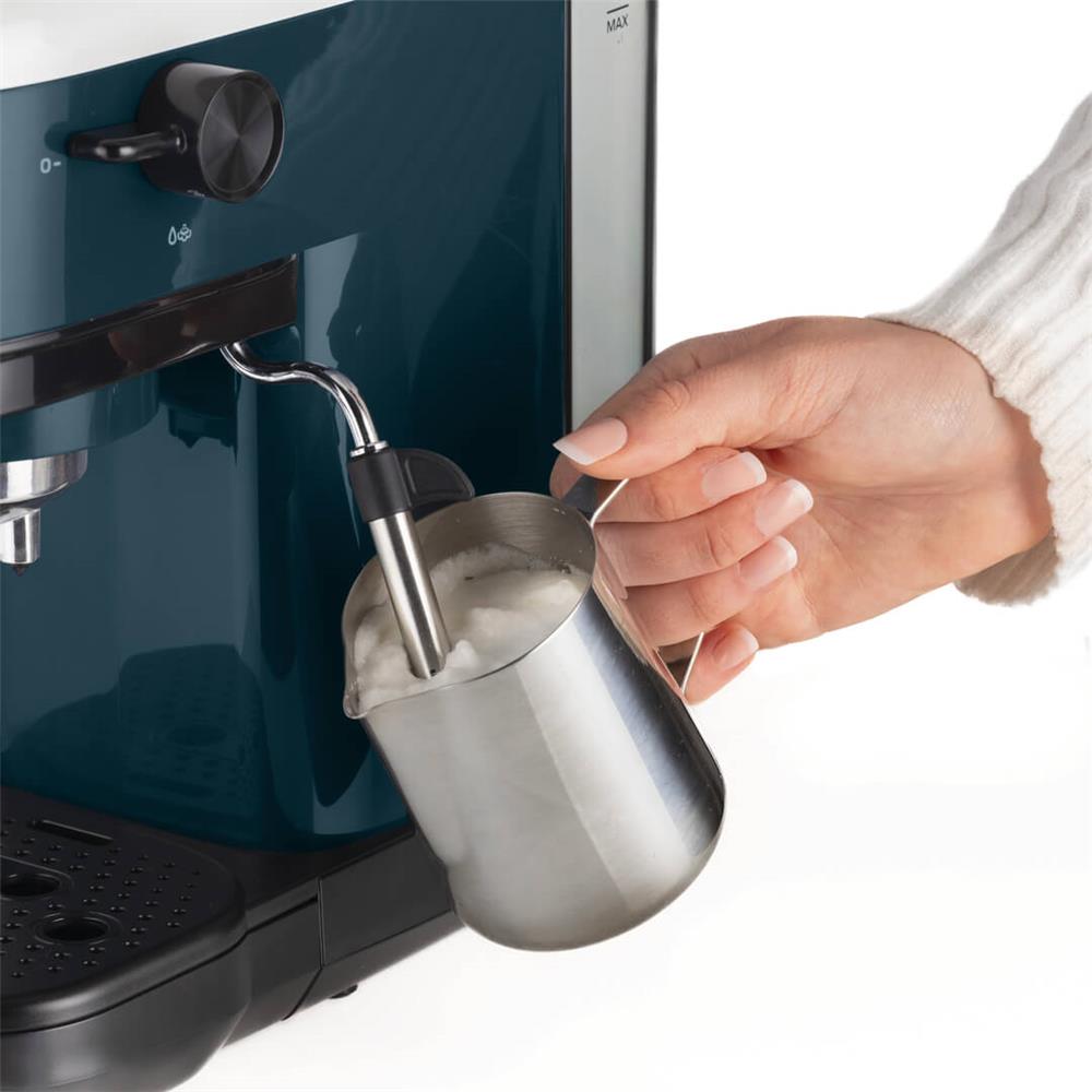 Ariete Espressomaschine, Sky Blue, Siebträgermaschine für Pulver und ESE-Pads