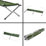 NILS CAMP Campingbett klappbar 200 cm grün Feldbett für Camping Outdoor stabil
