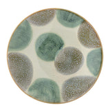 Bloomingville Bethany Teller 4er Set D13,5 cm bunt - Steingut Teller mit Punktmuster Tischdeko
