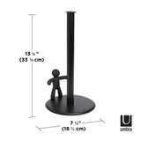 Umbra Buddy Küchenrollenhalter stehend, Rollenhalter für Küchentücher in Schwarz