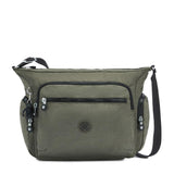 Kipling GABBIE M, Mittelgroße Umhängetasche, Green Moss (grün), Schultertasche mit Reißverschluss