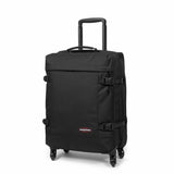 Eastpak TRANS4 S, Kleiner Reisetrolley, Black (schwarz), 44L, Rollkoffer mit 4 Rädern und TSA-Schloss