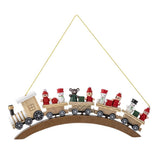 Bloomingville Bertie Weihnachtsanhänger Zug Rot Birkenholz Christbaumschmuck