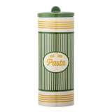 Bloomingville Stefano Gefäß mit Deckel 2200 ml bunt - Steingut Vorratsdose Pasta Vintage Design für Küche