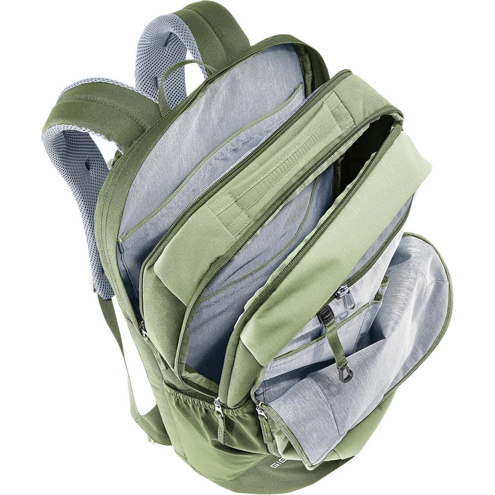 deuter Giga, Lifestyle-Rucksack, mineral-grove (grün), 28L, mit Flaschenhalter und Laptopfach