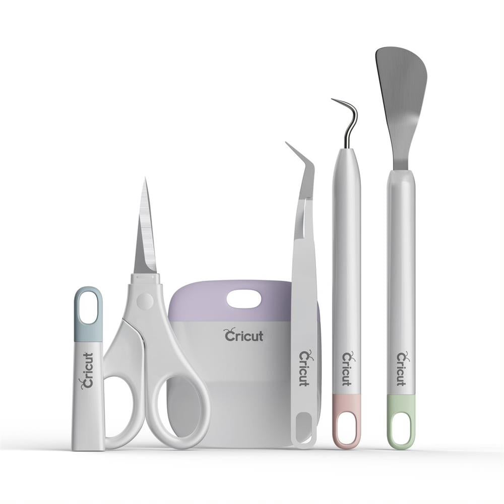 Cricut Basic Tool Set Schneide Werkzeug mehrfarbig 5-teilig Basteln Schneidemaschinen Zubehör