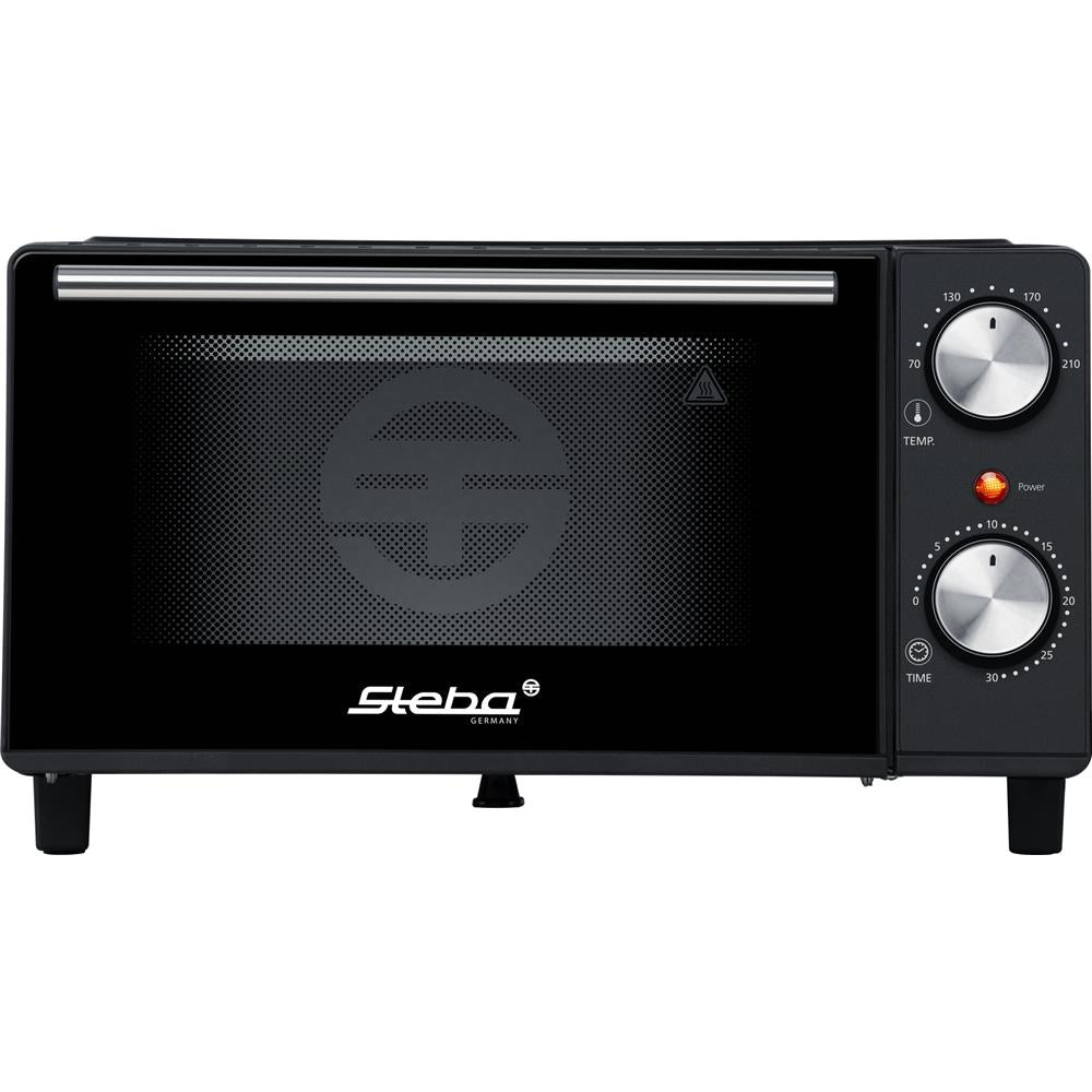 Steba Mini-Backofen KB M9 9L Schwarz mit Doppelglastür 650 Watt