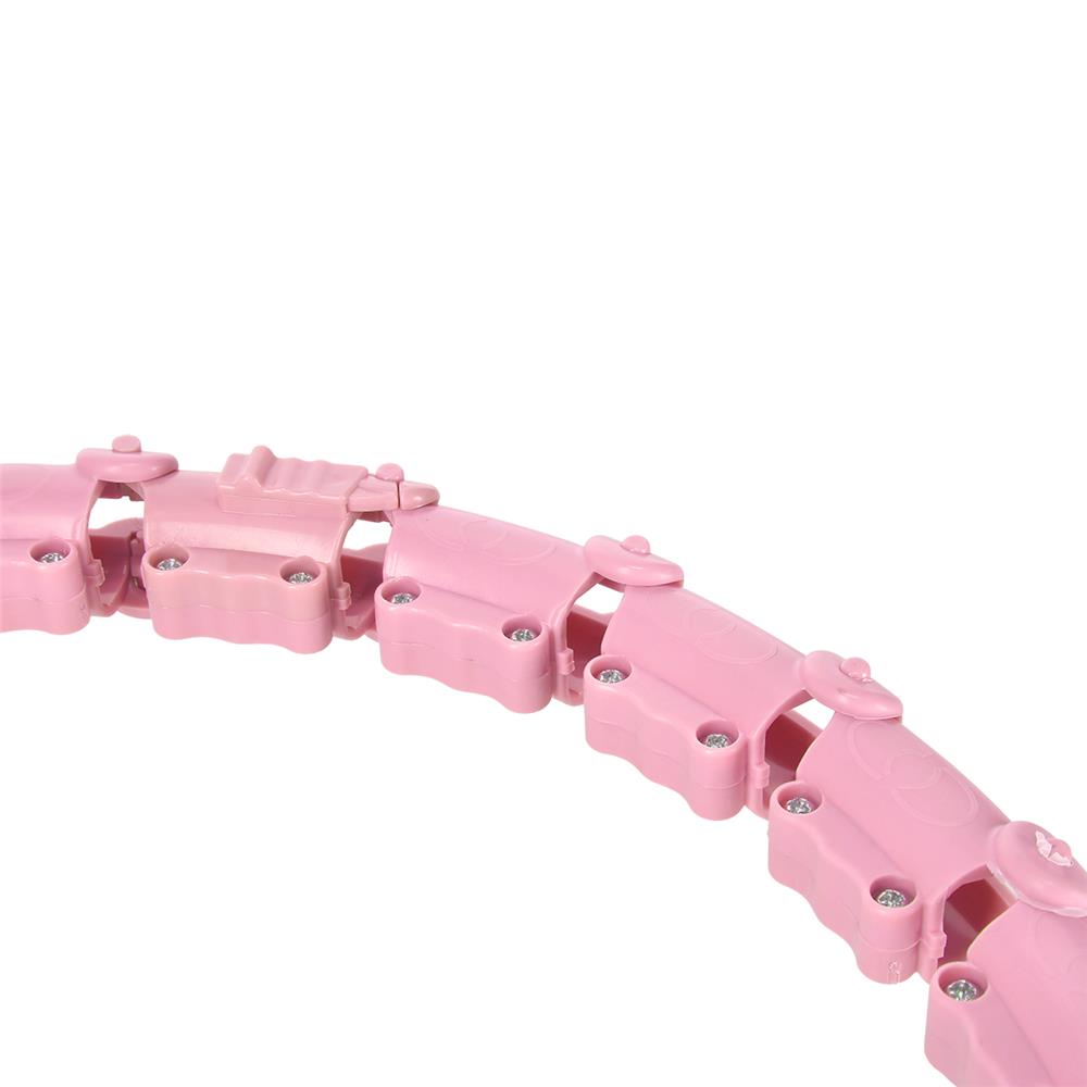 Hula Hoop Reifen mit Gewicht und Massagefunktion verstellbar Rosa | HMS HHW02