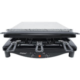 Steba Raclette RC 3 PLUS mit Naturstein & Stahlgussplatte – 8 Pfännchen, 1450 W, Made in Germany
