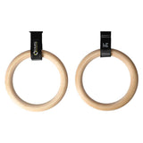 HMS Premium TX08 Holz Turnringe mit Gurten und Karabinern bis 200 kg