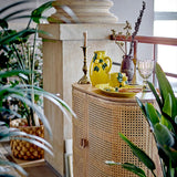 Bloomingville Limone Krug aus Steingut, gelb, 1,6 l, handdekoriert, idealer Limonadenkrug