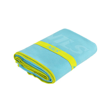 NILS Mikrofaserhandtuch 140x70 cm in Hellblau - schnelltrocknendes Handtuch für Camping, Strand & Sport