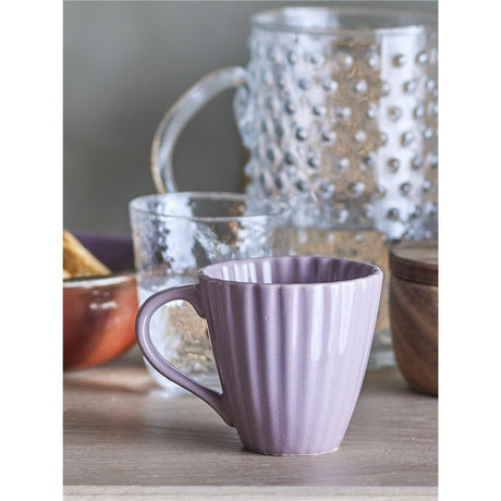 Bloomingville Latina Becher, Rose, Steingut, 220 ml, Tasse, dänisches Design