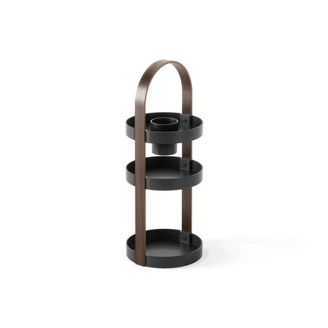 Umbra Bellwood 3-stufiger Kosmetik/Makeup Organizer in Schwarz/Walnuss